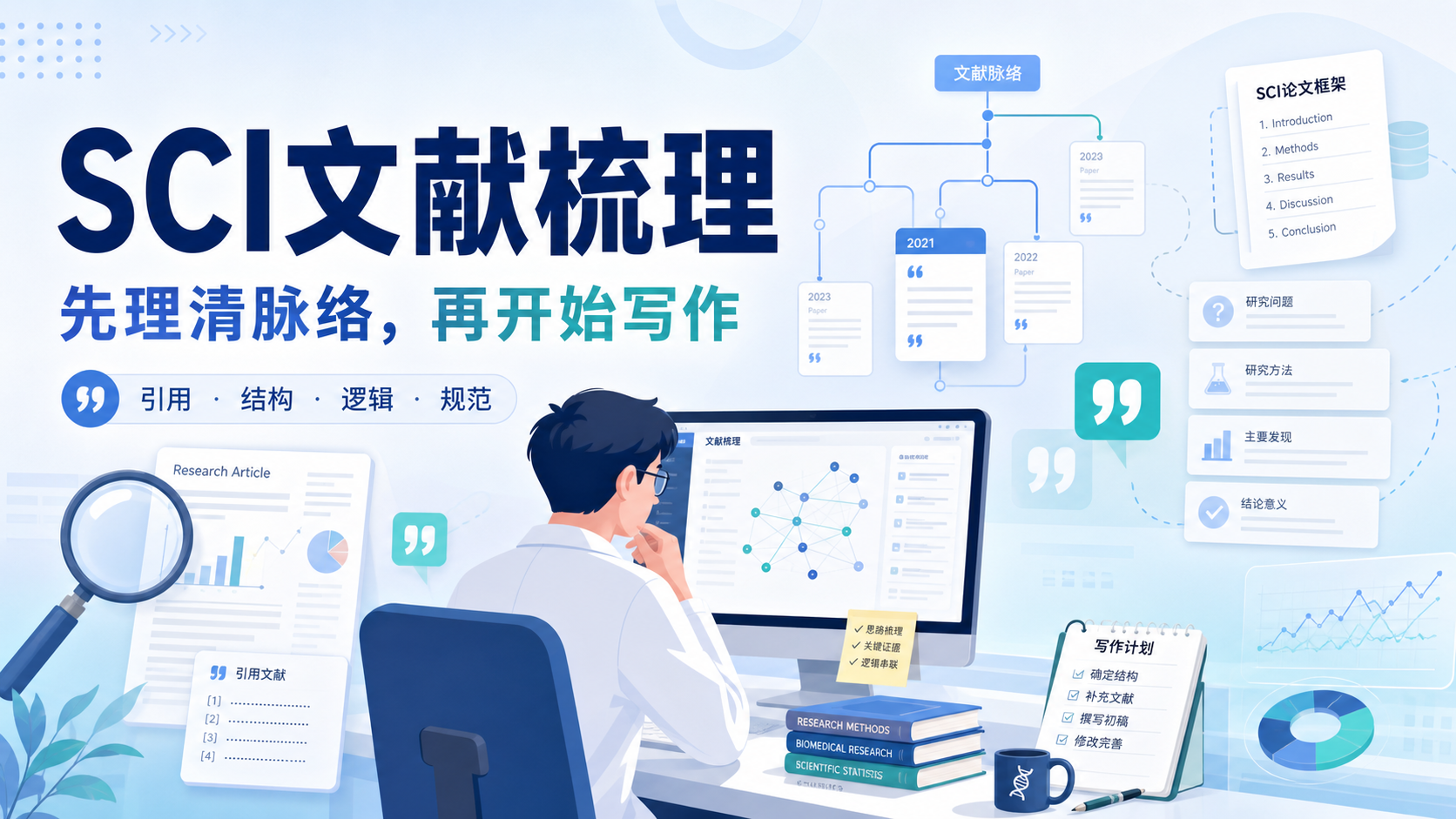 医学生物学SCI引言：文献脉络梳理与精准引用指南