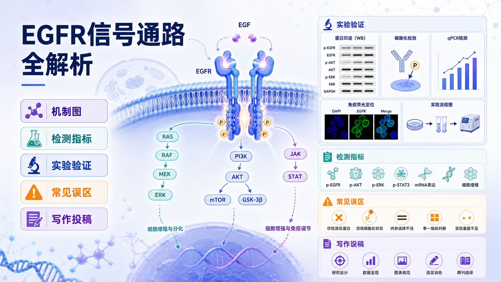 EGFR信号通路机制图解与实验验证全流程