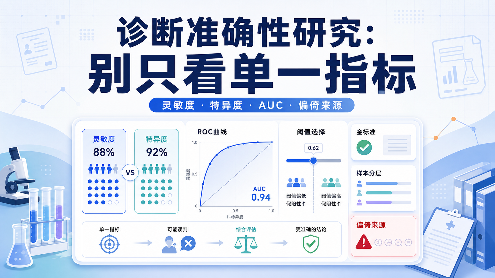 诊断准确性研究：灵敏度与特异度的关键影响因素