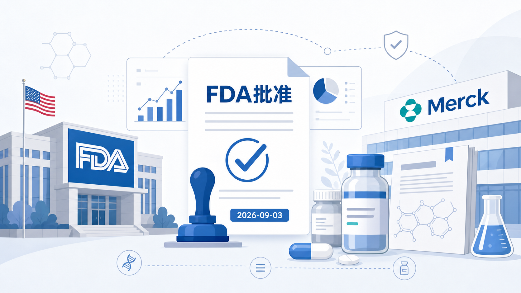 2026年9月3日资讯,美国 FDA 于 2026 年 9 月 3 日批准默沙东(Merck)的 15 价肺炎球菌结合疫苗 Capvaxive 扩展适应症,用于已完成基础肺炎球菌疫苗接种、且患有一种或多种慢性疾病、肺炎球菌病风险增高的 2–17 岁儿童和青少年,成为美国首个专门针对这一高危人群研发并获批的肺炎球菌结合疫苗。