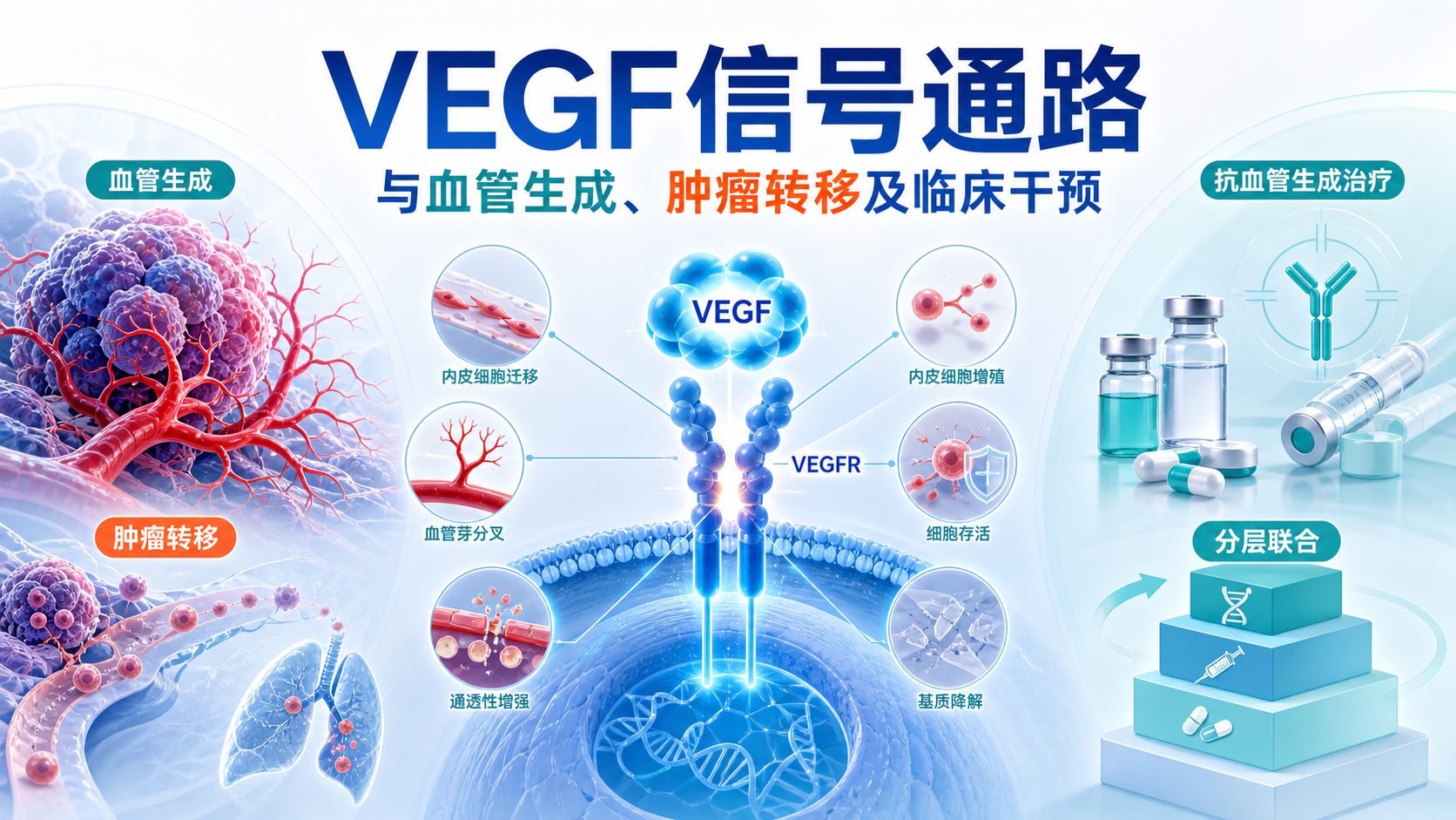 VEGF信号通路调控机制与抗血管生成治疗新进展