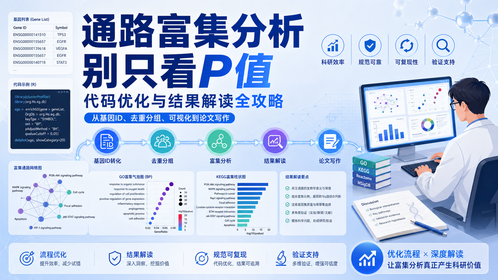 高阶通路富集分析：代码流程优化与结果解读