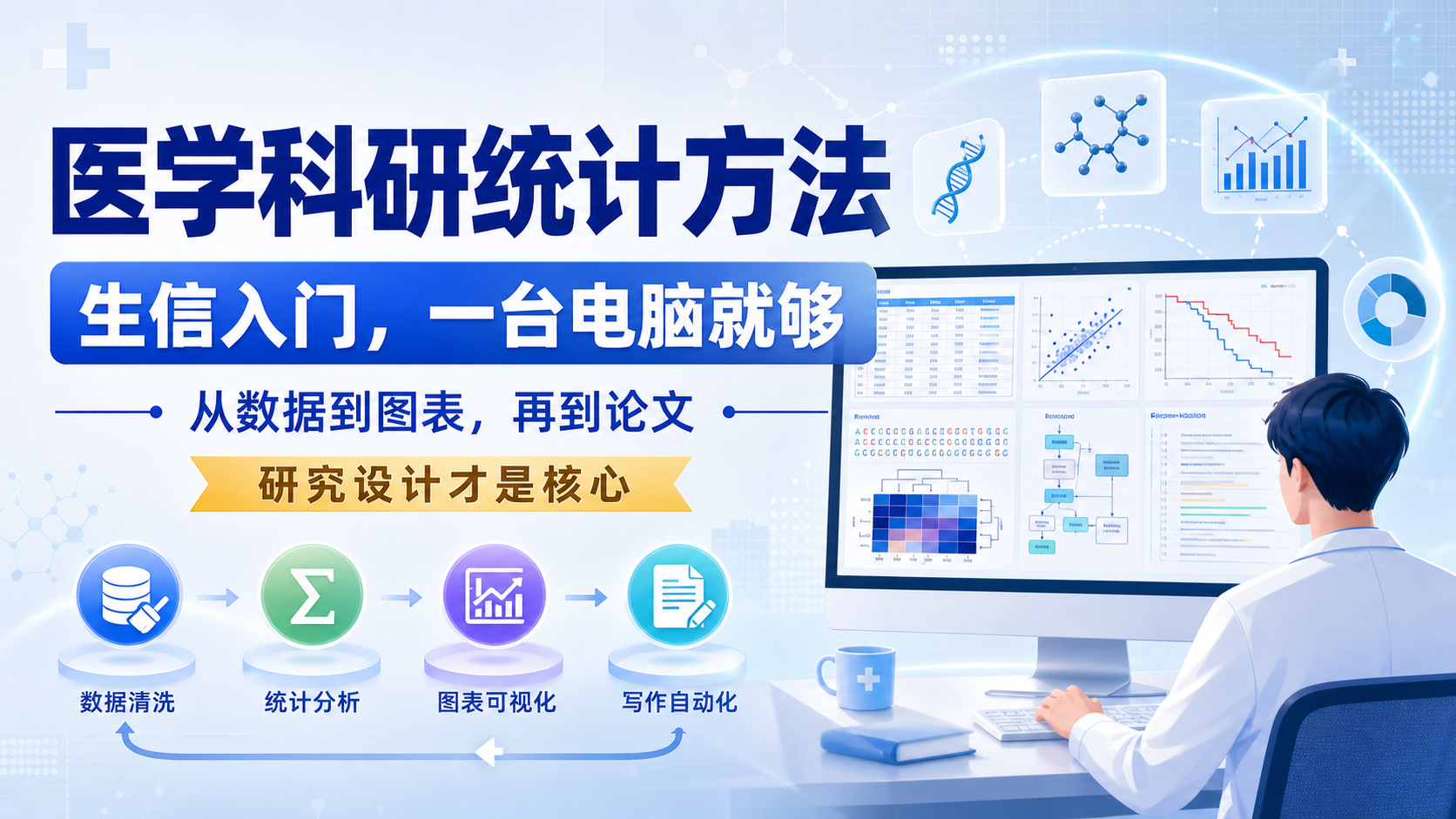 生信到临床：医学科研统计方法突破，一人一电脑搞定数据