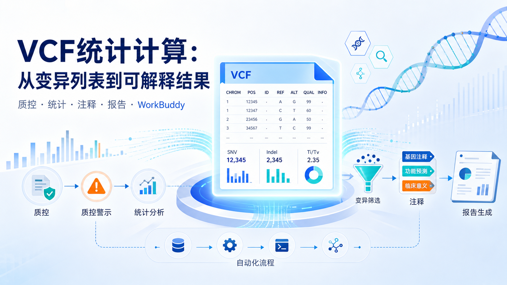 VCF与WorkBuddy:高效统计计算,解锁基因变异分析