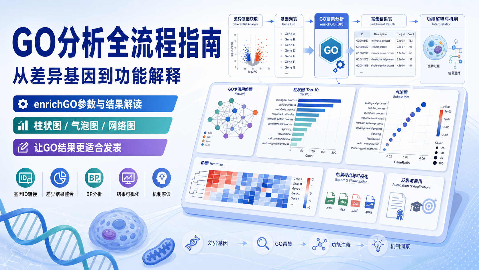 功能富集分析从入门到精通:GO分析全流程解析