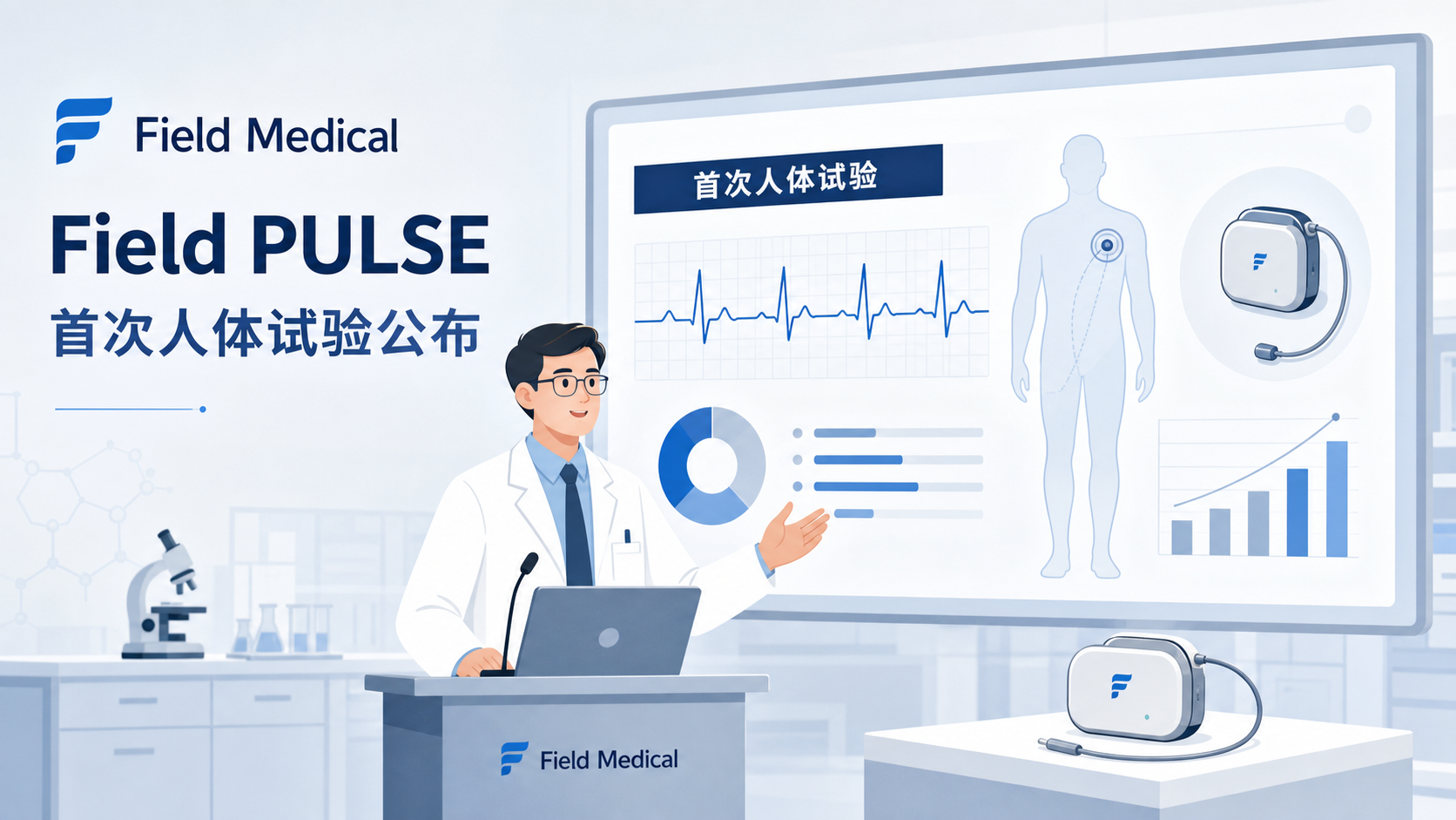 2026年9月20日,Field Medical公司公布其首次人体Field PULSE试验的12个月随访结果,其高压局灶脉冲电场消融(PFA)技术的单支静脉持久性率达到94.2%,研究发表于《JACC:临床电生理学》(JACC: Clinical Electrophysiology)。这一结果为其"瞬时消融"工作流与FieldForce PFA系统提供了关键的长期临床证据,也进一步夯实了脉冲电场消融在心律失常治疗中的地位。
