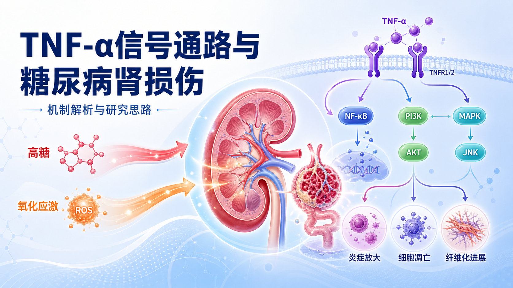 TNF-α信号通路:糖尿病肾损伤机制新解