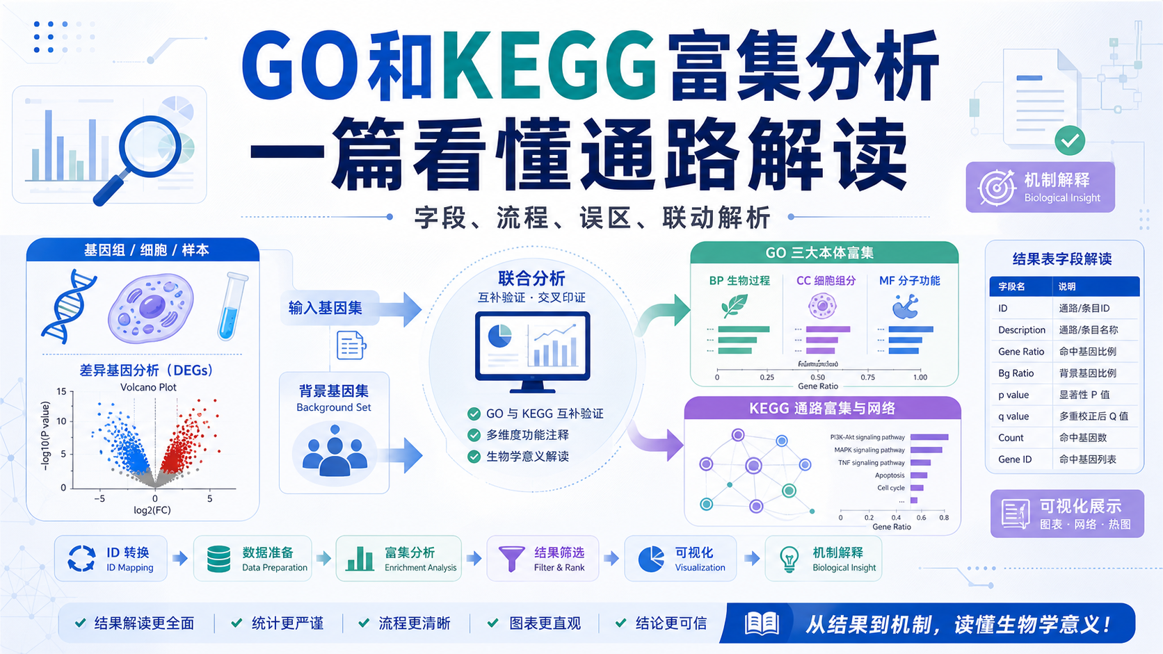 通路富集分析精讲:GO与KEGG平行验证策略
