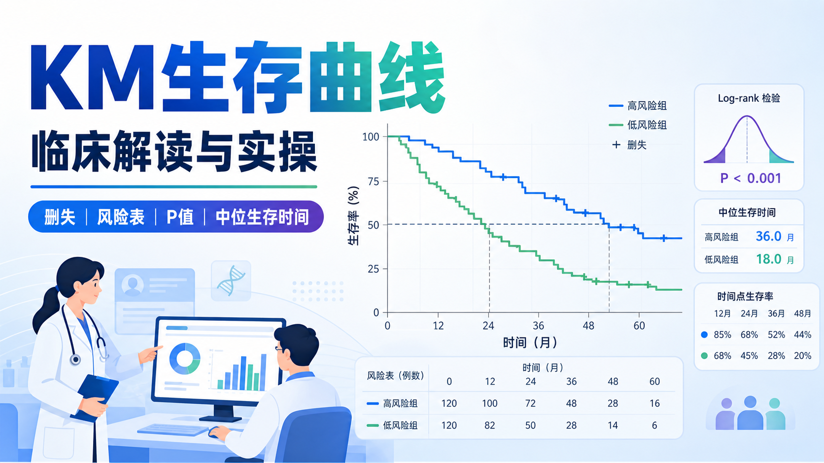把握预后评估利器：KM生存曲线适用技巧详解