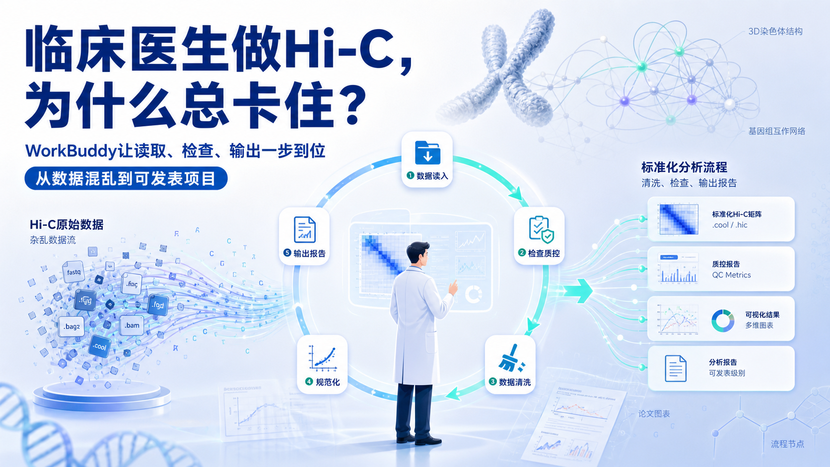 临床医生科研利器：WorkBuddy平台下Hi-C数据读取与处理实战
