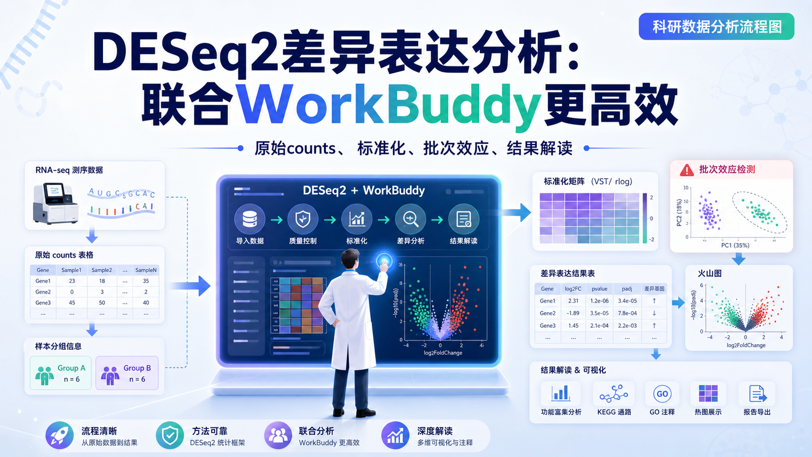 WorkBuddy与DESeq2联合分析:差异表达新范式解读