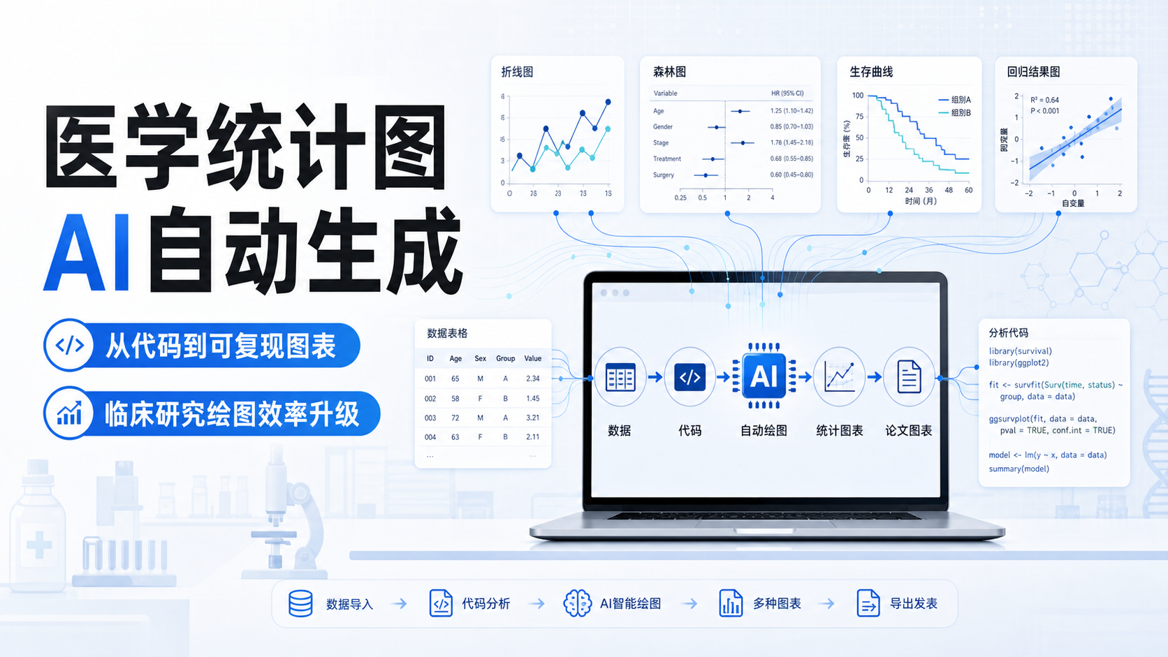 告别古法编程：医学统计图自动生成全流程解析