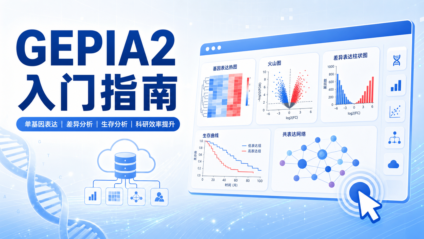 从TCGA到发表级图表：GEPIA2核心功能与科研效能跃升