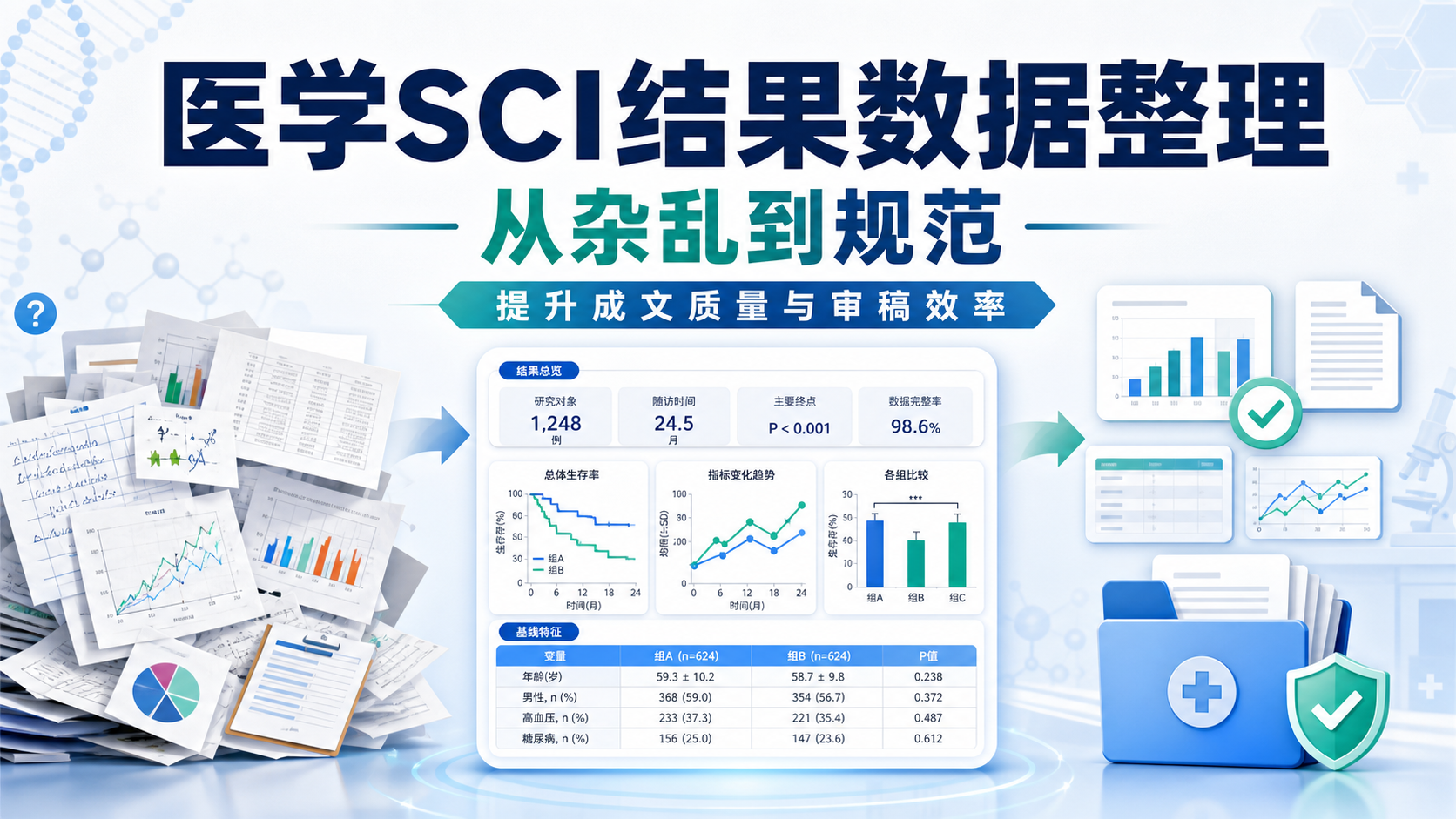 医学SCI结果数据整理:从杂乱到规范的进阶路径