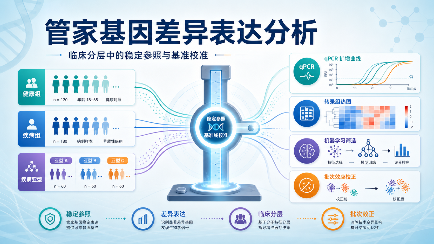 管家基因差异表达分析：临床分层的核心基准