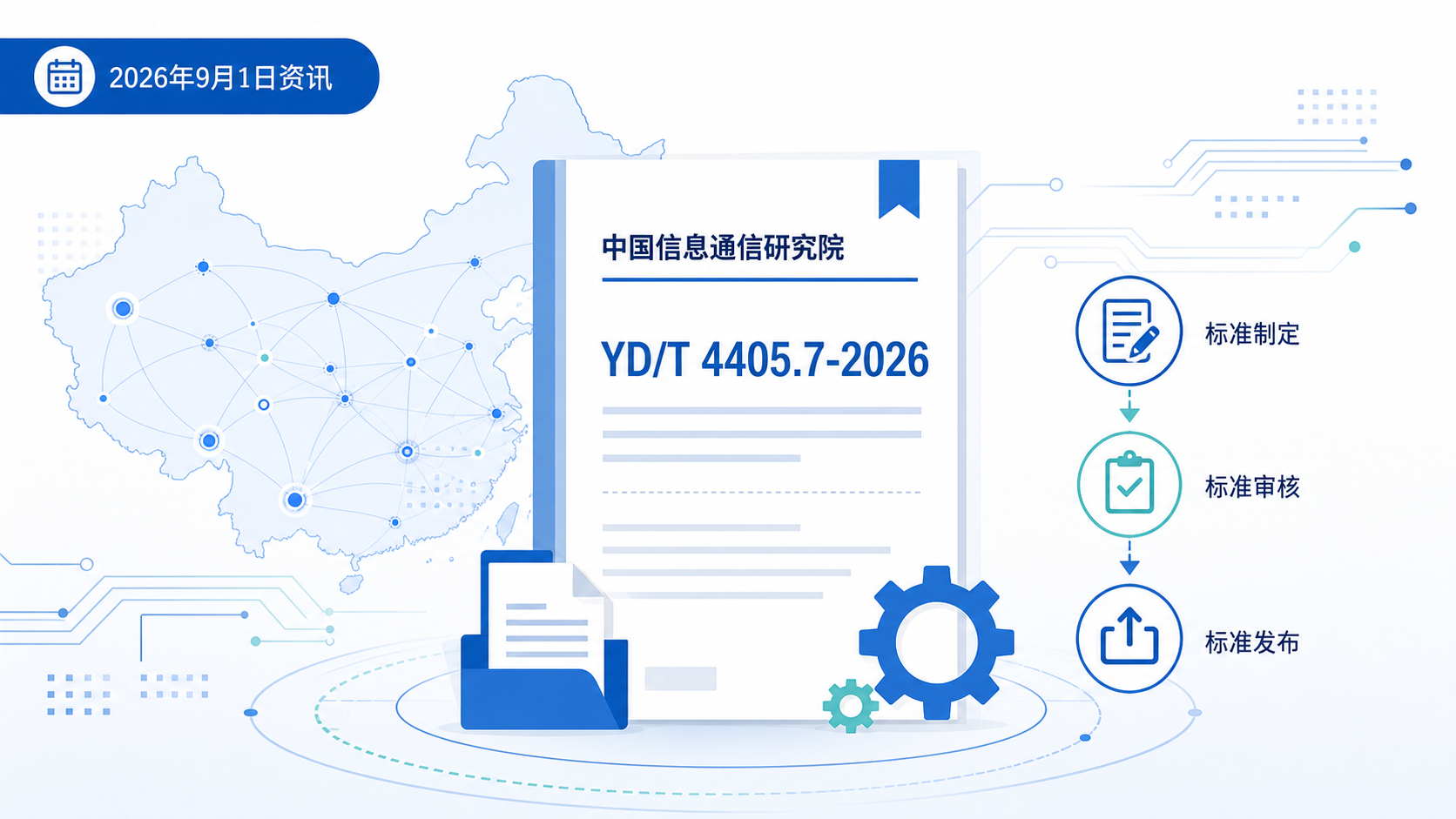 2026年9月1日资讯,由中国信息通信研究院牵头制定的行业标准 YD/T 4405.7-2026《医疗云计算评估方法 第 7 部分:人工智能医疗云应用》正式实施。该标准明确了 AI 医疗云应用在解决方案成熟度、智能化服务能力等方面的技术要求与评估方法,为各级医疗机构选型、评估和验收 AI 医疗云服务提供了权威依据,标志着 AI 医疗从"技术竞赛"走向"规范落地"。