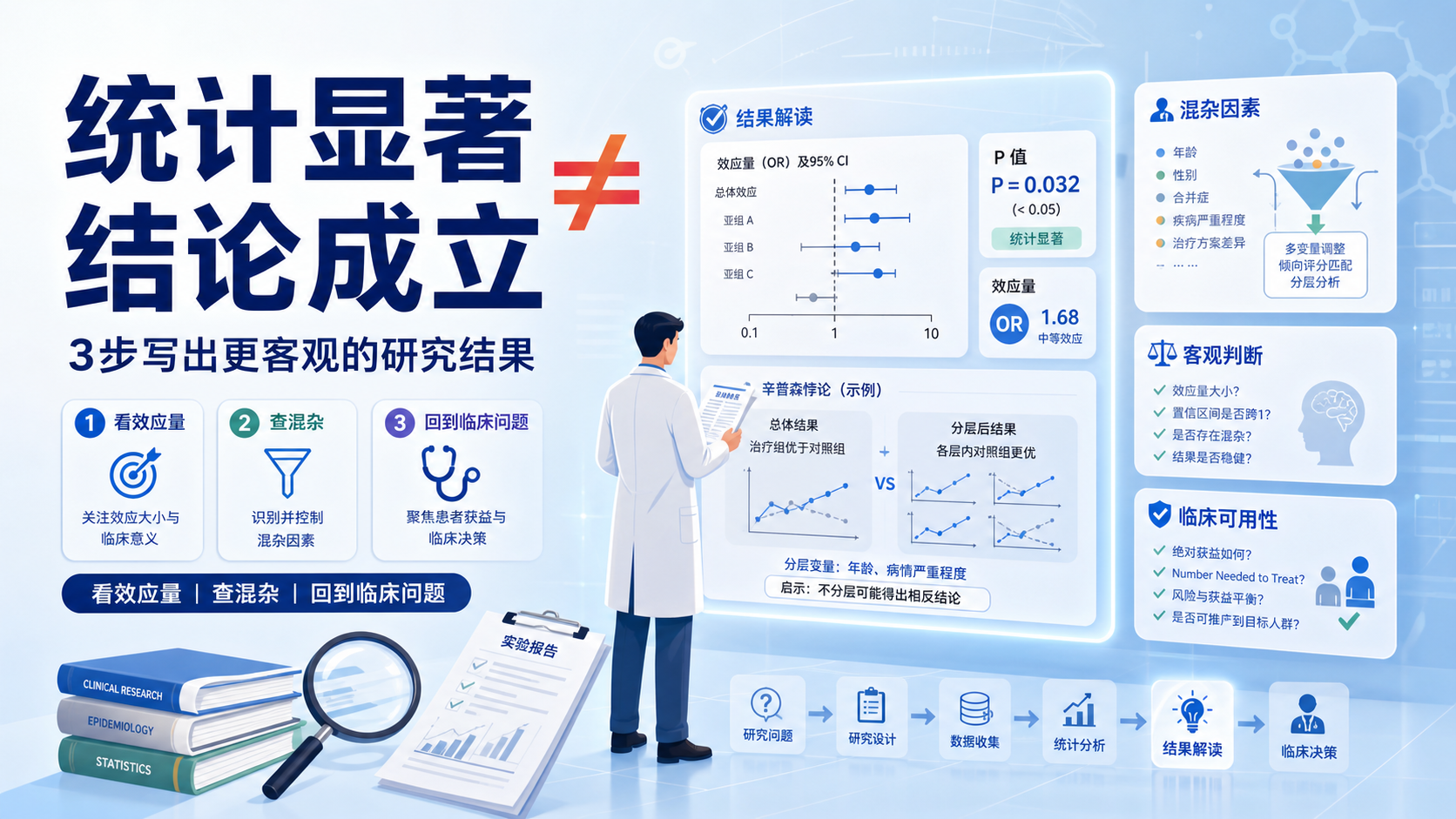 SCI结果如何客观解读：三步避开统计陷阱