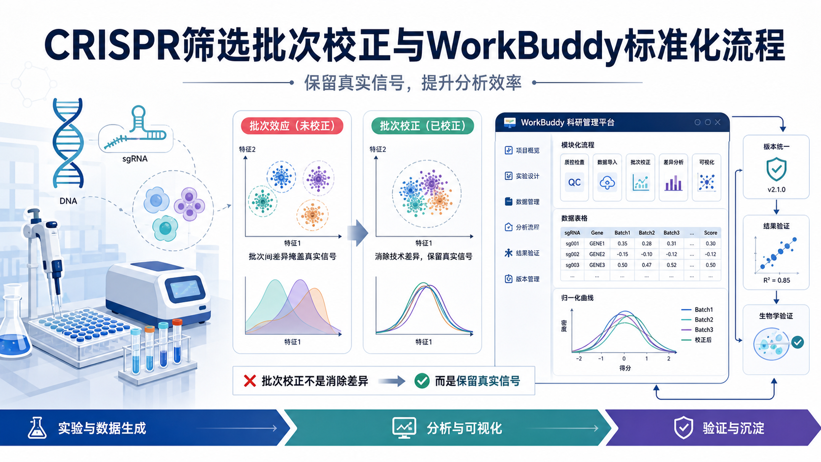 WorkBuddy整合CRISPR筛选的批次校正全流程实战