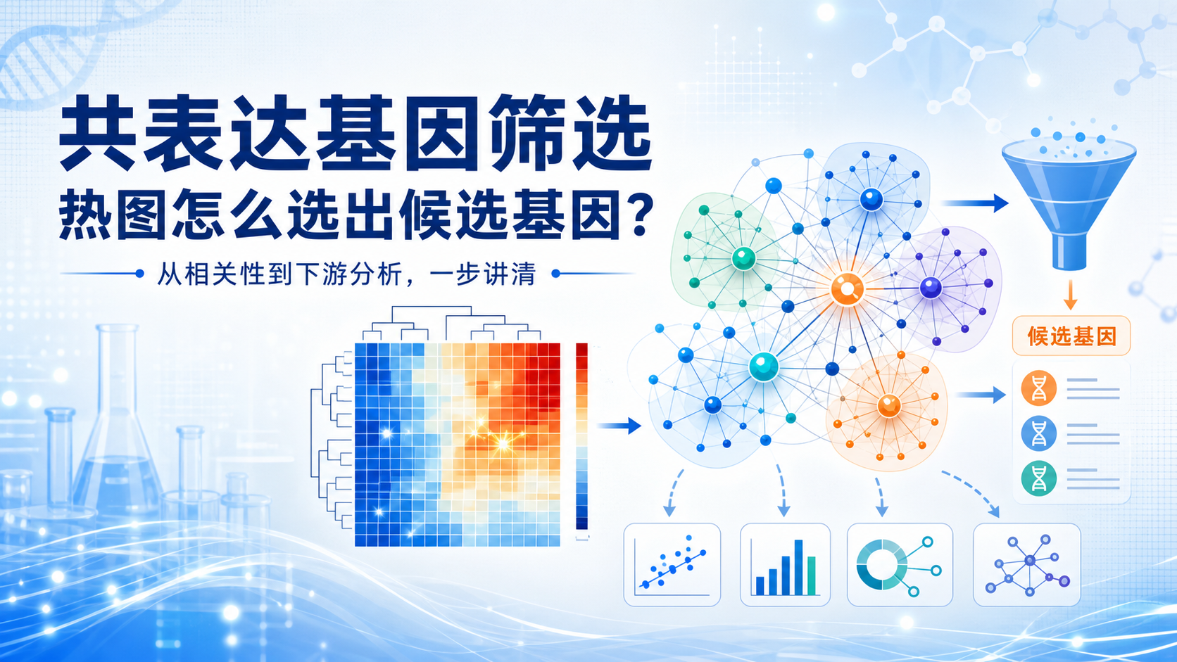 共表达基因筛选技巧：从热图到下游分析全攻略