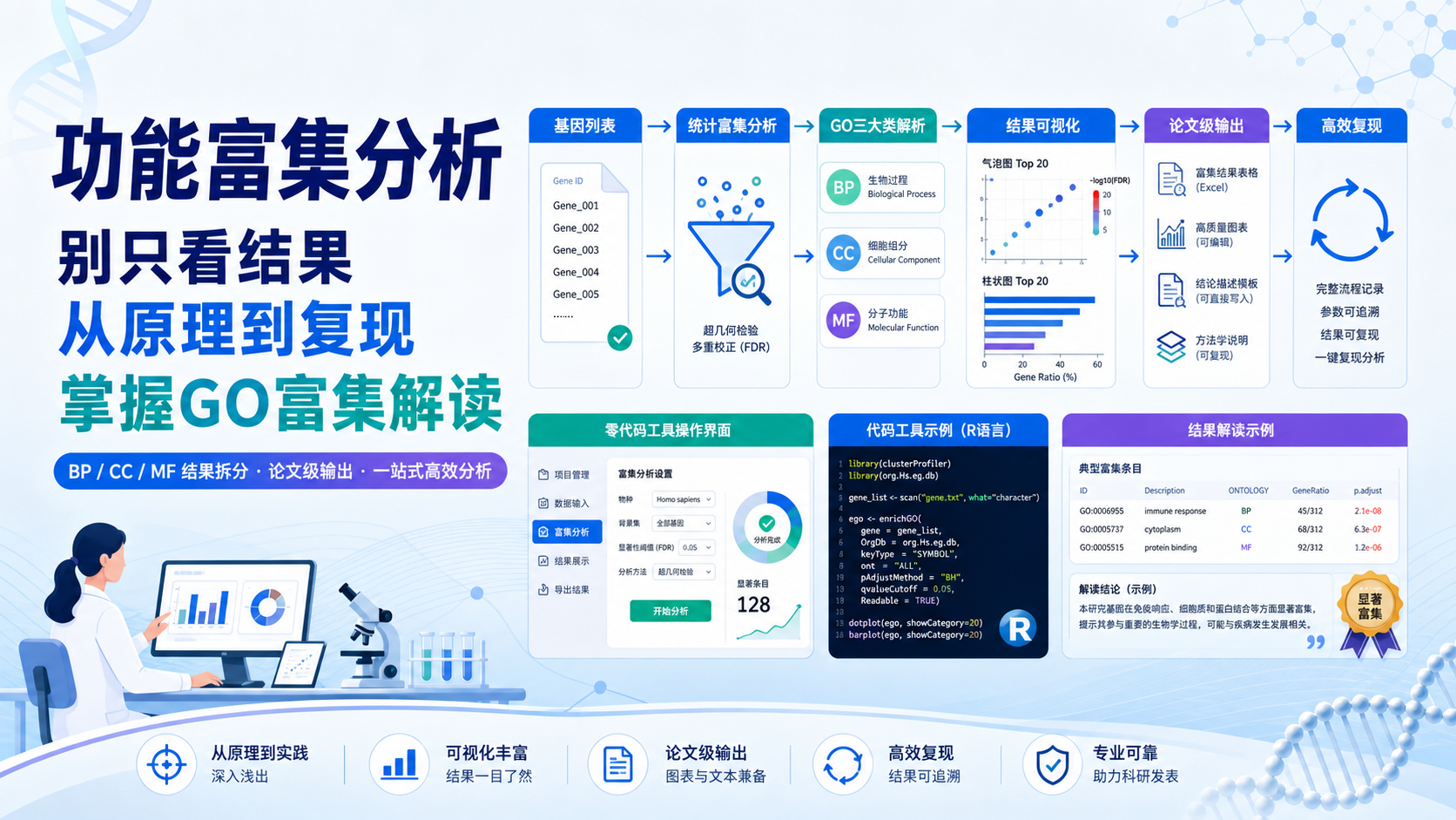 导师级功能富集分析教程：仙桃工具高阶用法及代码原理剖析
