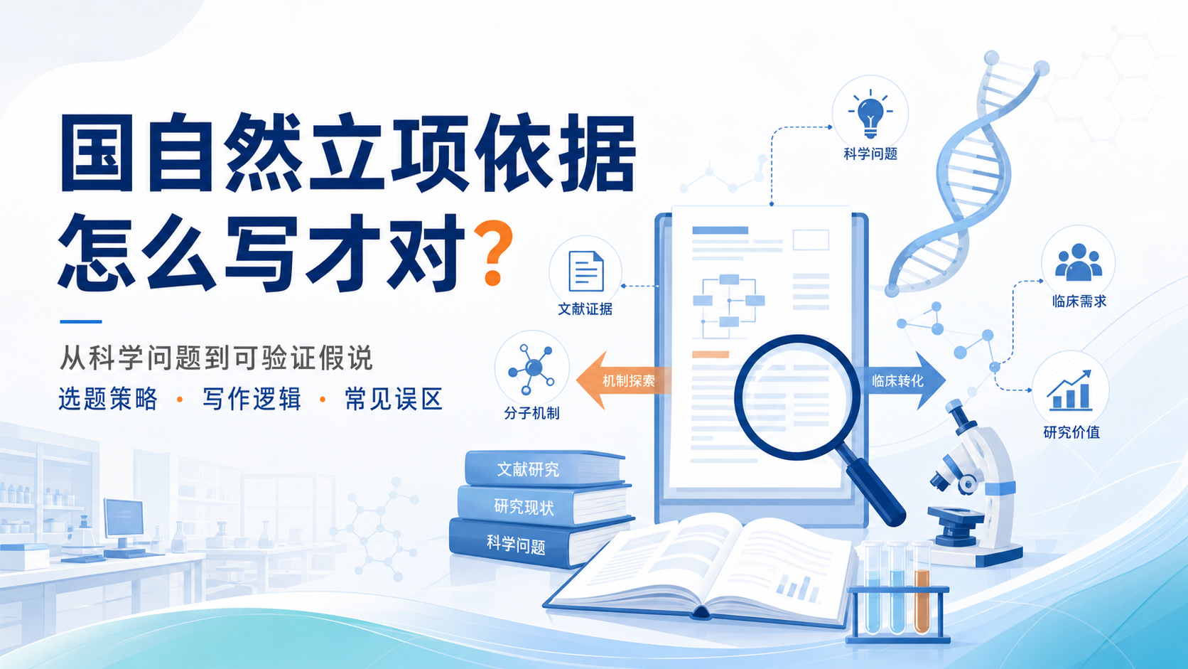国自然立项依据怎么写?选题策略全解析