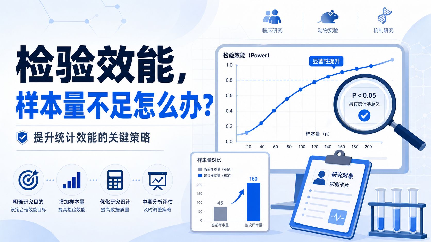 样本量不足如何破局?生物医学检验效能提升指南