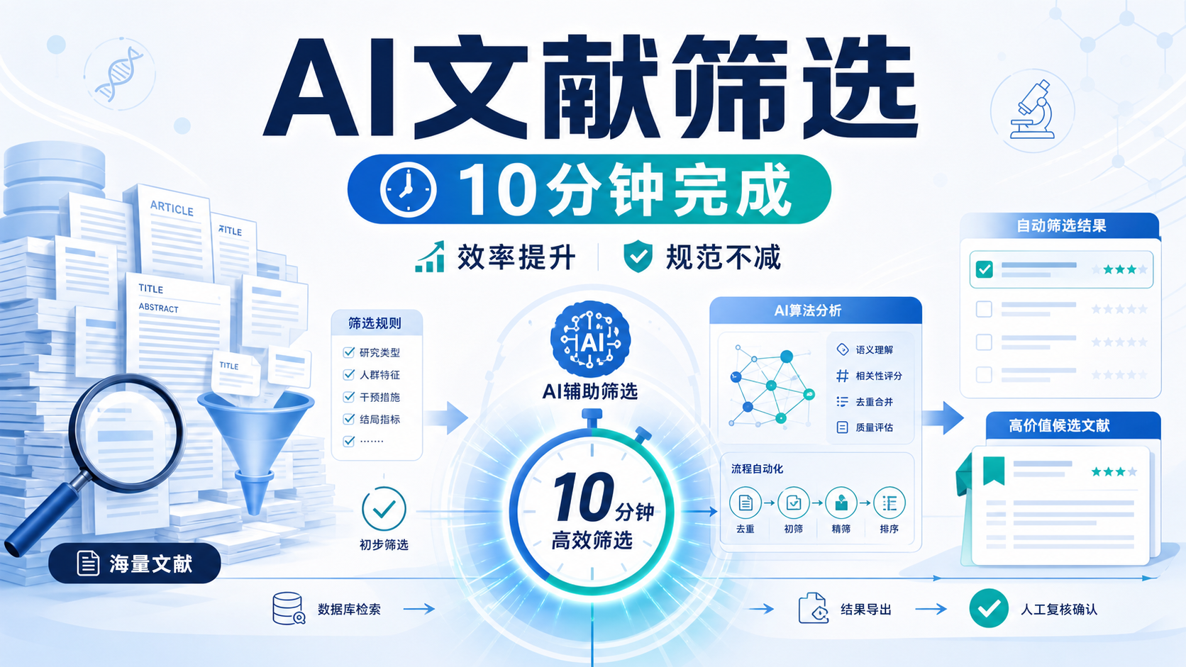 文献筛选慢？AI助你10分钟锁定7篇