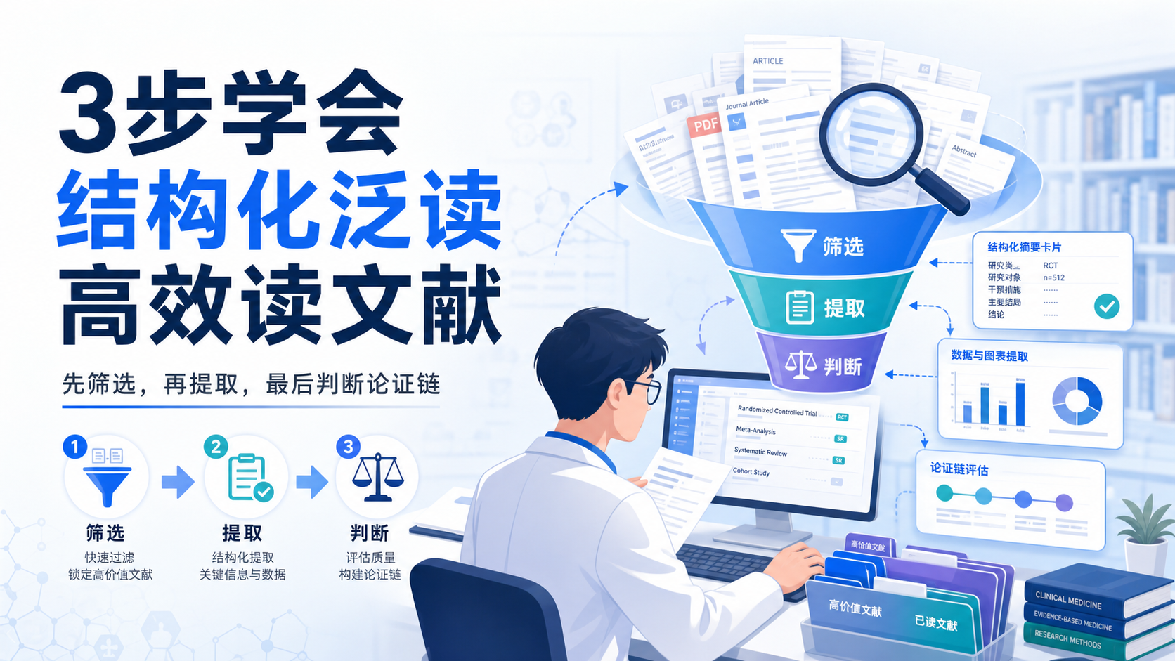 文献阅读革命:结构化泛读法3步提炼论文核心