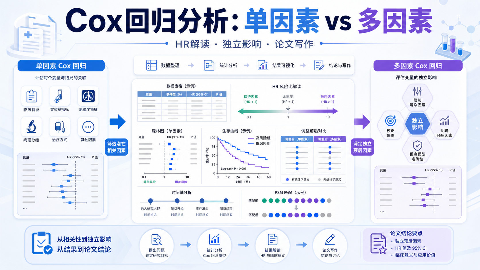 从单因素到多因素Cox回归：化疗如何独立影响生存