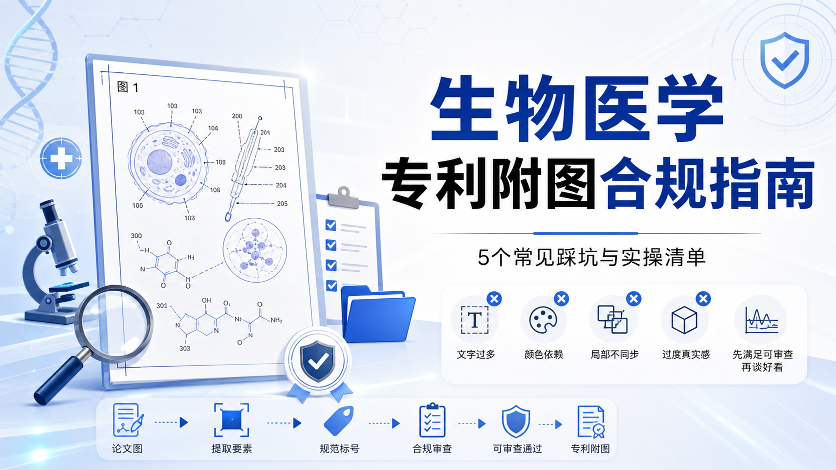专利附图竟有这些坑?生物医学人必看避雷指南