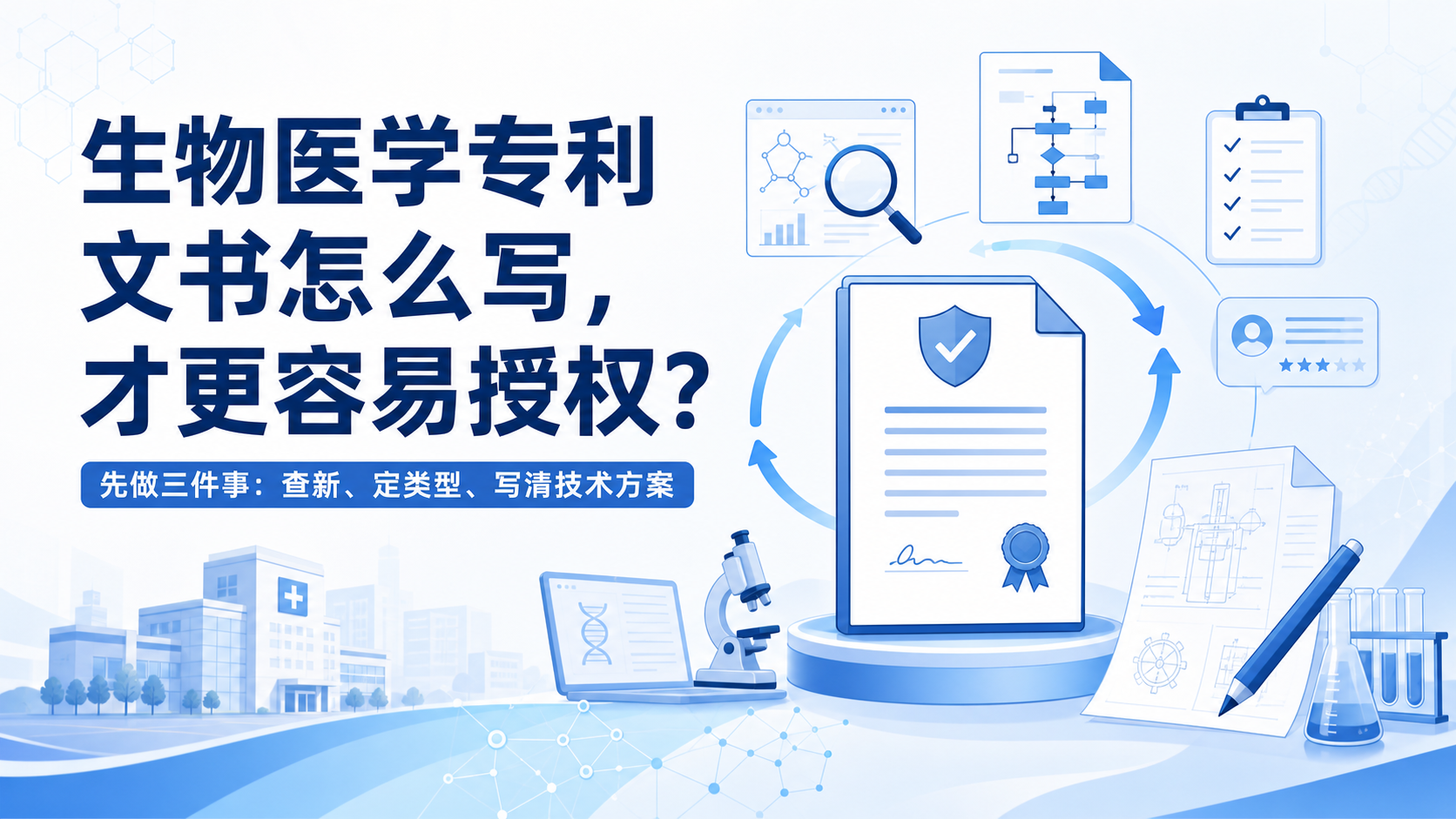 生物医学专利申报全流程:文书规范与审查要点
