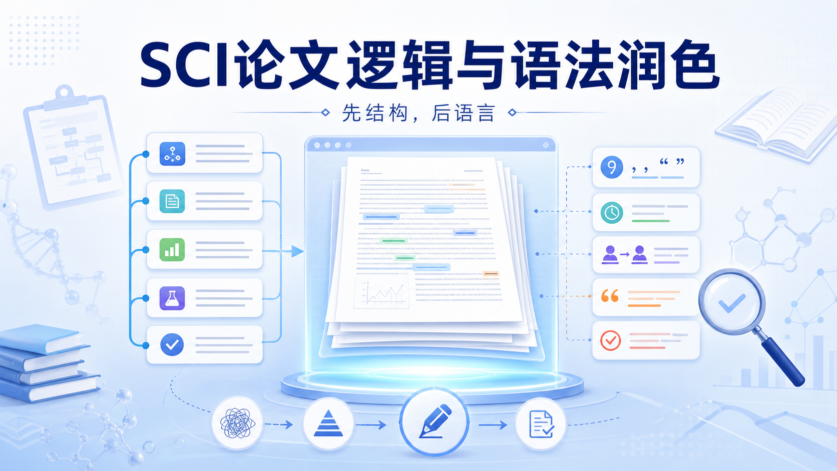 SCI论文逻辑语法润色指南:专业严谨表达