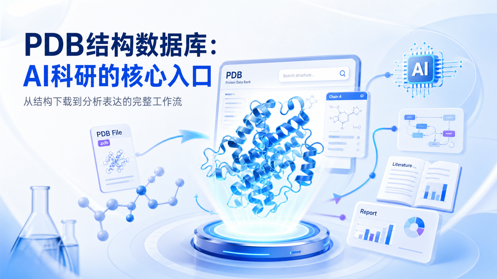 PDB结构数据库+WorkBuddy:AI科研实战