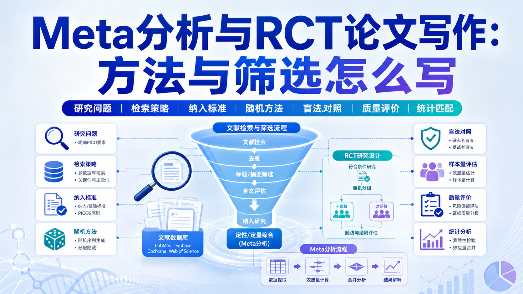 临床论文材料与方法：Meta与RCT筛选策略
