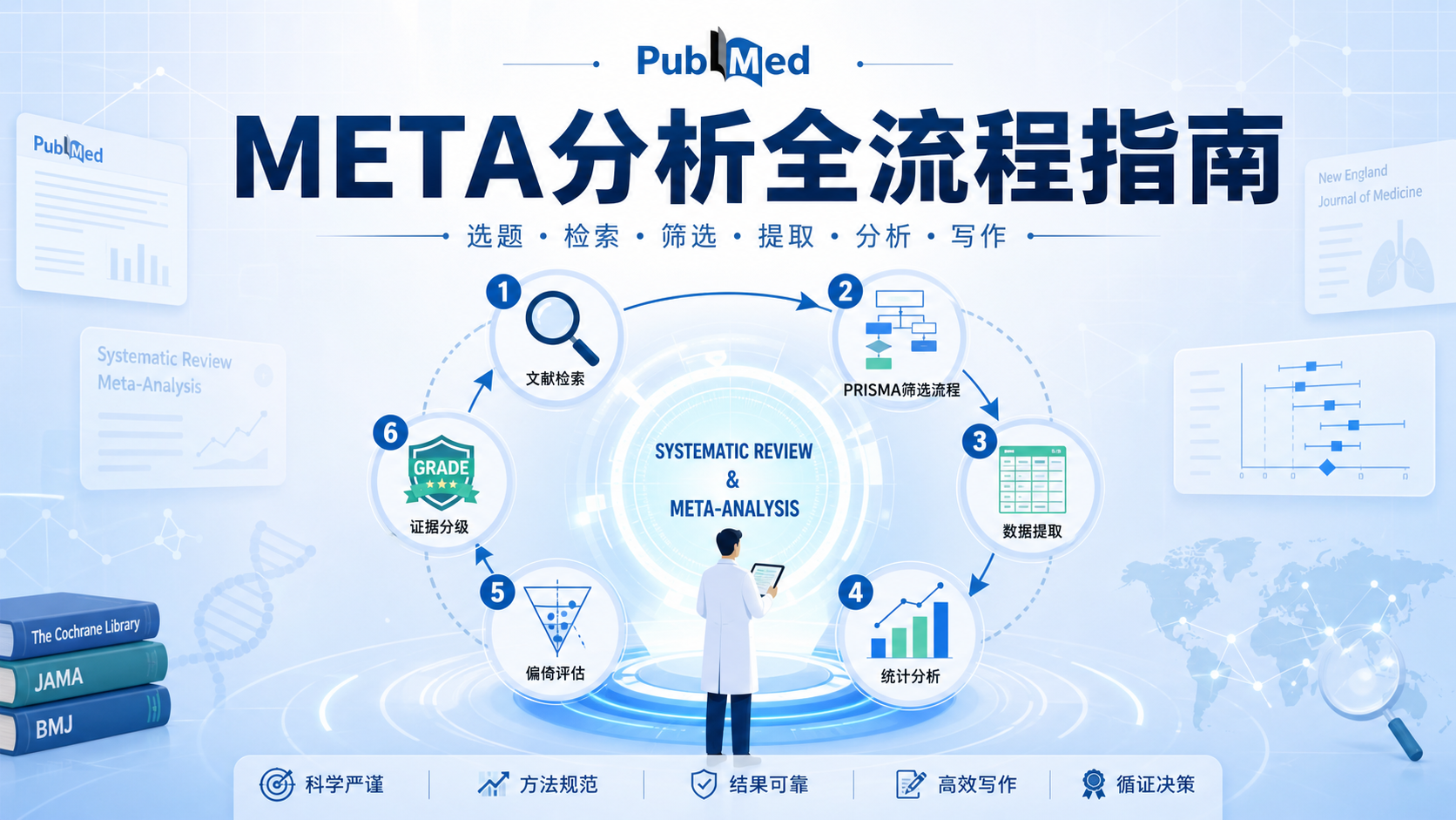 Meta分析六步核心流程全解析