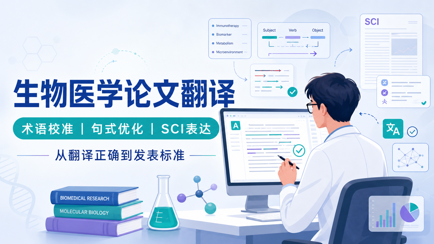 生物医学论文翻译的学术语句优化技巧
