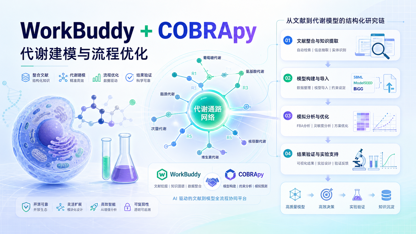 WorkBuddy+COBRApy：生物医学代谢模型轻松上手