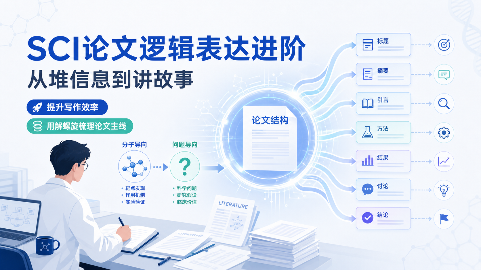 生物医学SCI论文逻辑表达进阶技巧