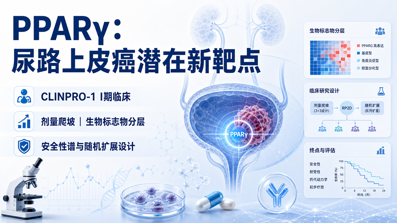 《自然·医学》：first-in-class PPARγ 反向激动剂 FX-909 在 PPARγ 高表达尿路上皮癌中展现早期活性