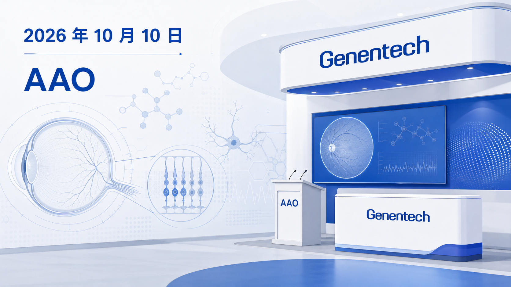 2026 年 10 月 10 日，罗氏旗下基因泰克（Genentech）在美国眼科学会（AAO）2026 年年会上公布了在研药物 vamikibart 治疗葡萄膜炎黄斑水肿（UME）的 III 期 MEERKAT 与 SANDCAT 研究 52 周数据，显示其可带来持续性的视力改善与黄斑厚度下降。同时，FDA 已受理该药的生物制品许可申请（BLA），若获批，vamikibart 有望成为首个非激素类 UME 靶向治疗药物。