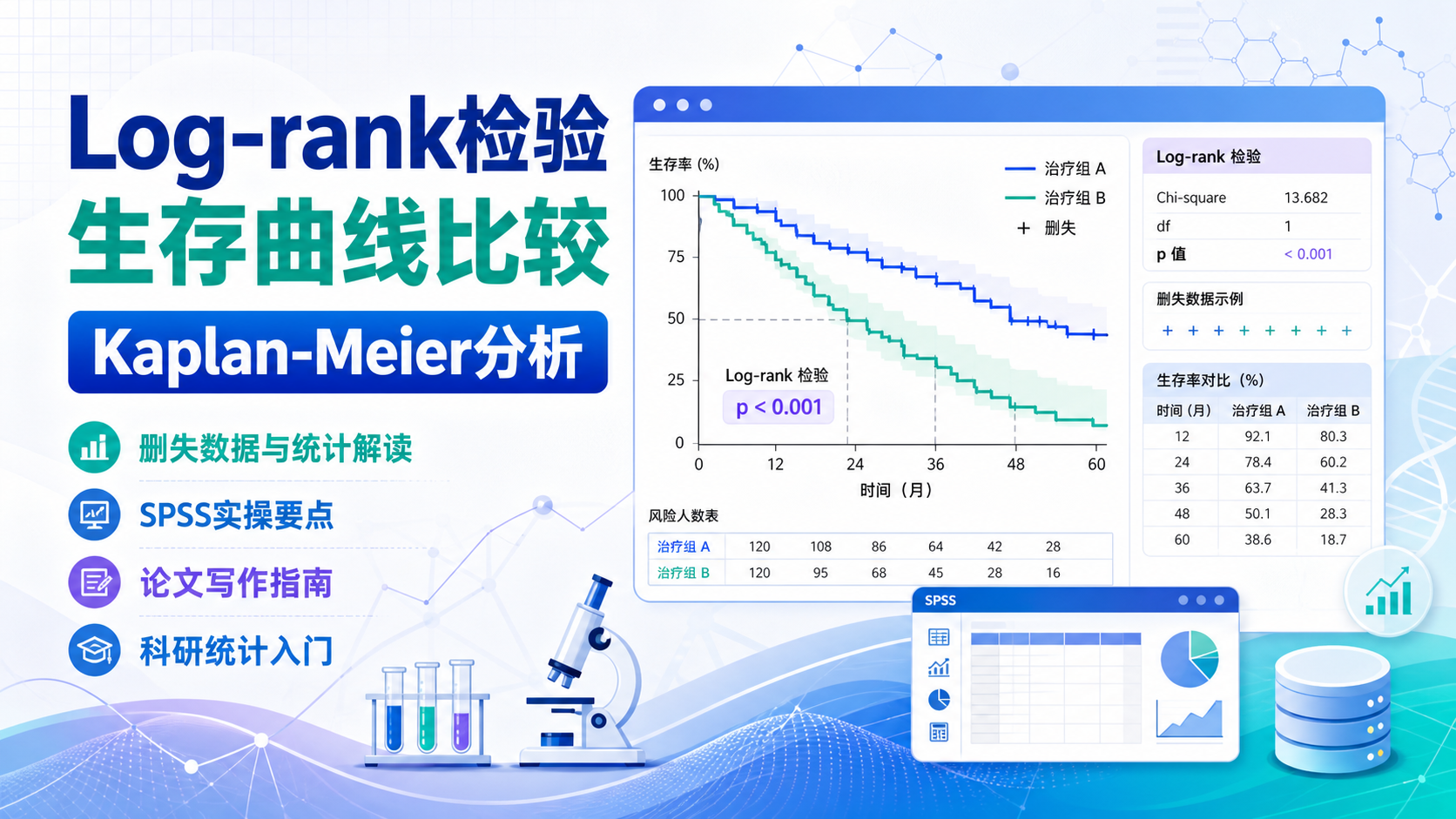 掌握Log-rank检验：生存曲线比较的统计利器