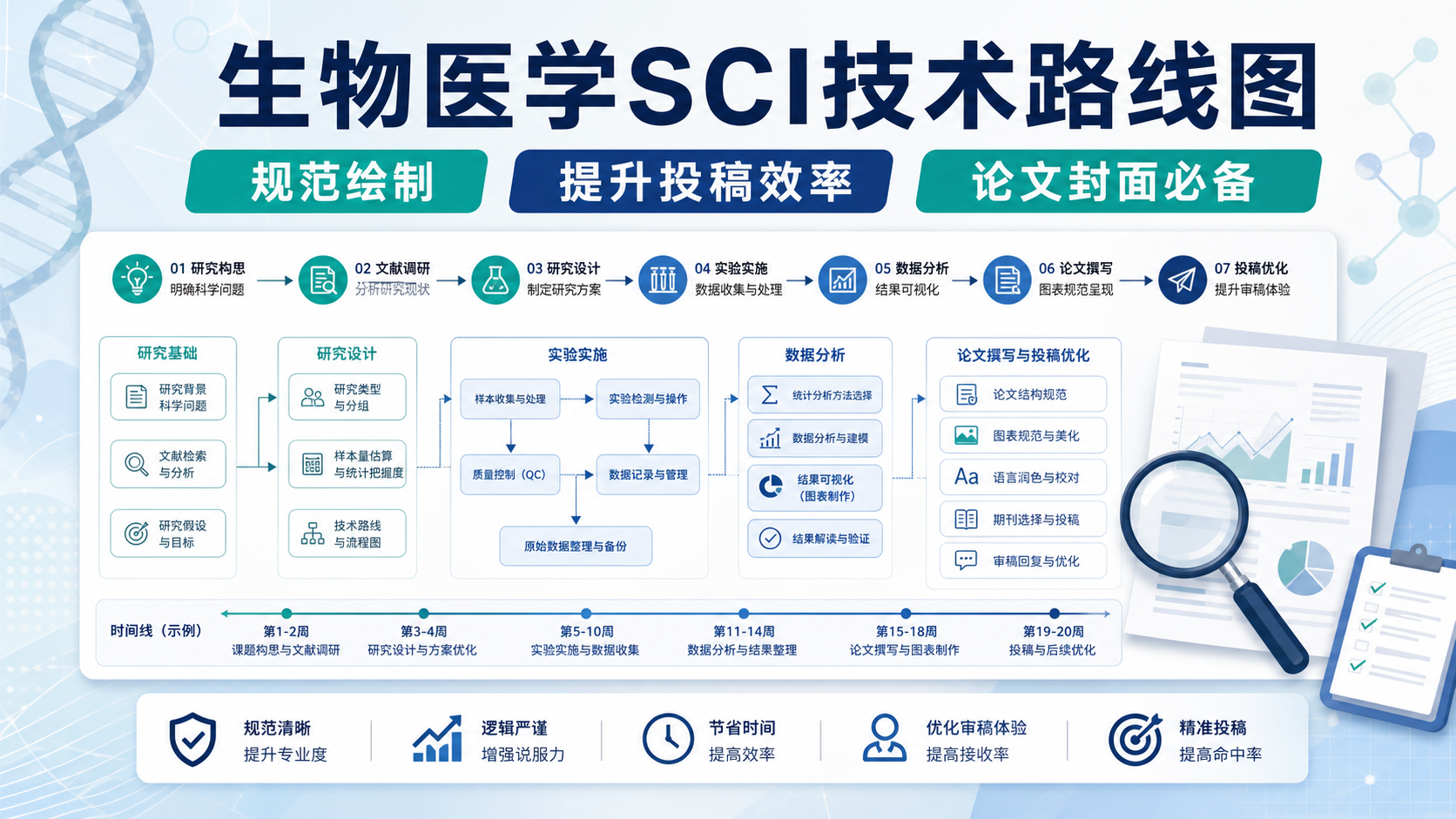 生物医学SCI技术路线图绘制与标注指南