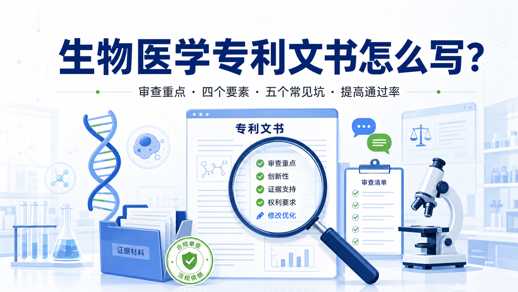 专利文书审查全攻略:生物医学研究者必备