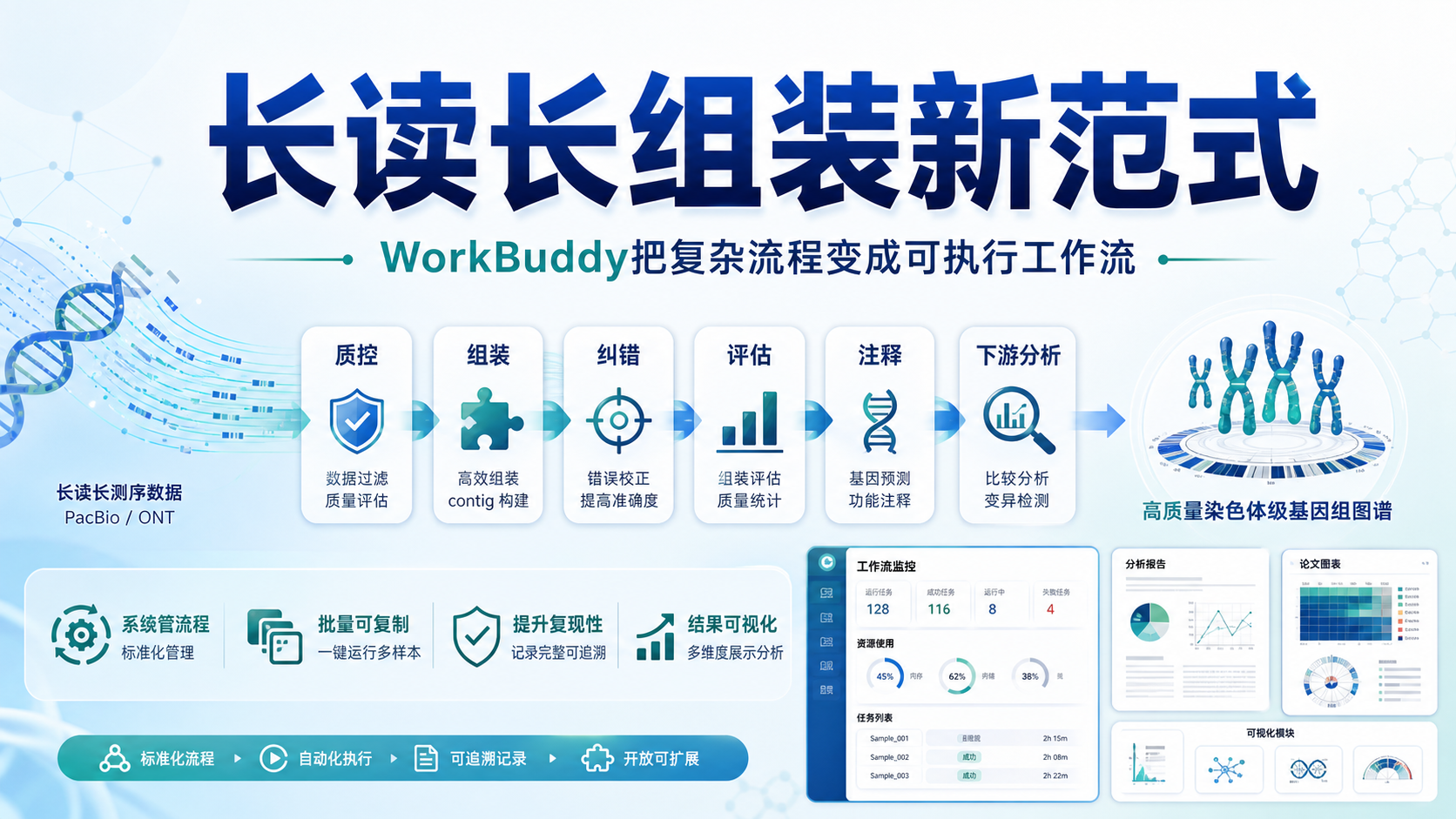 WorkBuddy实战:长读长组装生信分析新范式