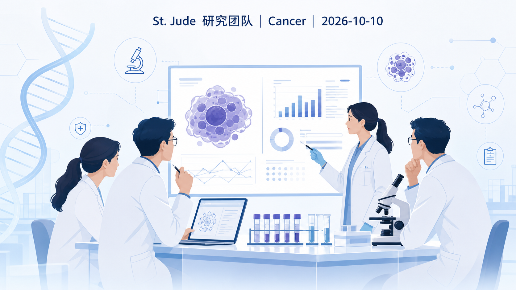 圣犹大儿童研究医院(St. Jude)团队于 2026 年 10 月 10 日在《Cancer Cell》发表研究,通过单细胞 RNA 测序与空间组学等技术构建了迄今最全面的神经母细胞瘤细胞数据集,明确了肿瘤内肾上腺素能(adrenergic)与间充质(mesenchymal)两种细胞状态,并鉴定出一个与不良预后相关的恶性间充质细胞基因签名,为高危神经母细胞瘤研究提供了新框架与工具。