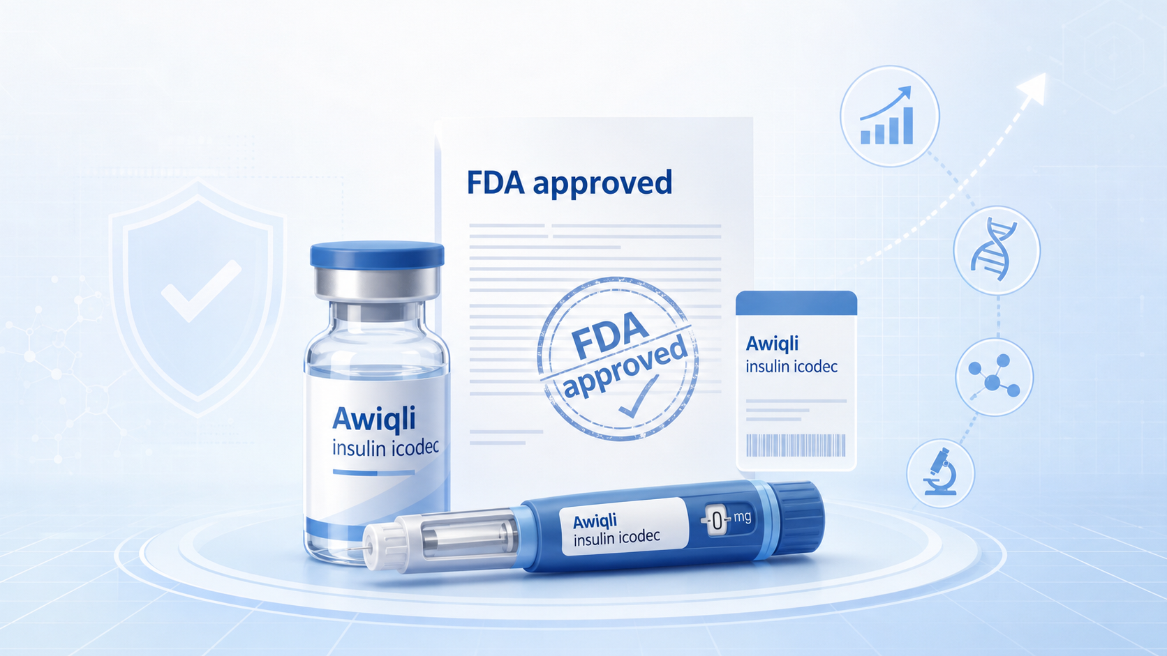 本周 FDA 批准了两款具有里程碑意义的新药：诺和诺德的 Awiqli（胰岛素 icodec）成为美国首款也是唯一一款每周一次的基础胰岛素，用于成人 2 型糖尿病；Rocket Pharmaceuticals 的 Kresladi（marnetegragene autotemcel）获加速批准，成为首款获批用于严重白细胞黏附缺陷症 I 型（LAD-I）患儿的基因疗法。两项批准分别刷新了糖尿病长期管理与超罕见儿科疾病的治疗格局。