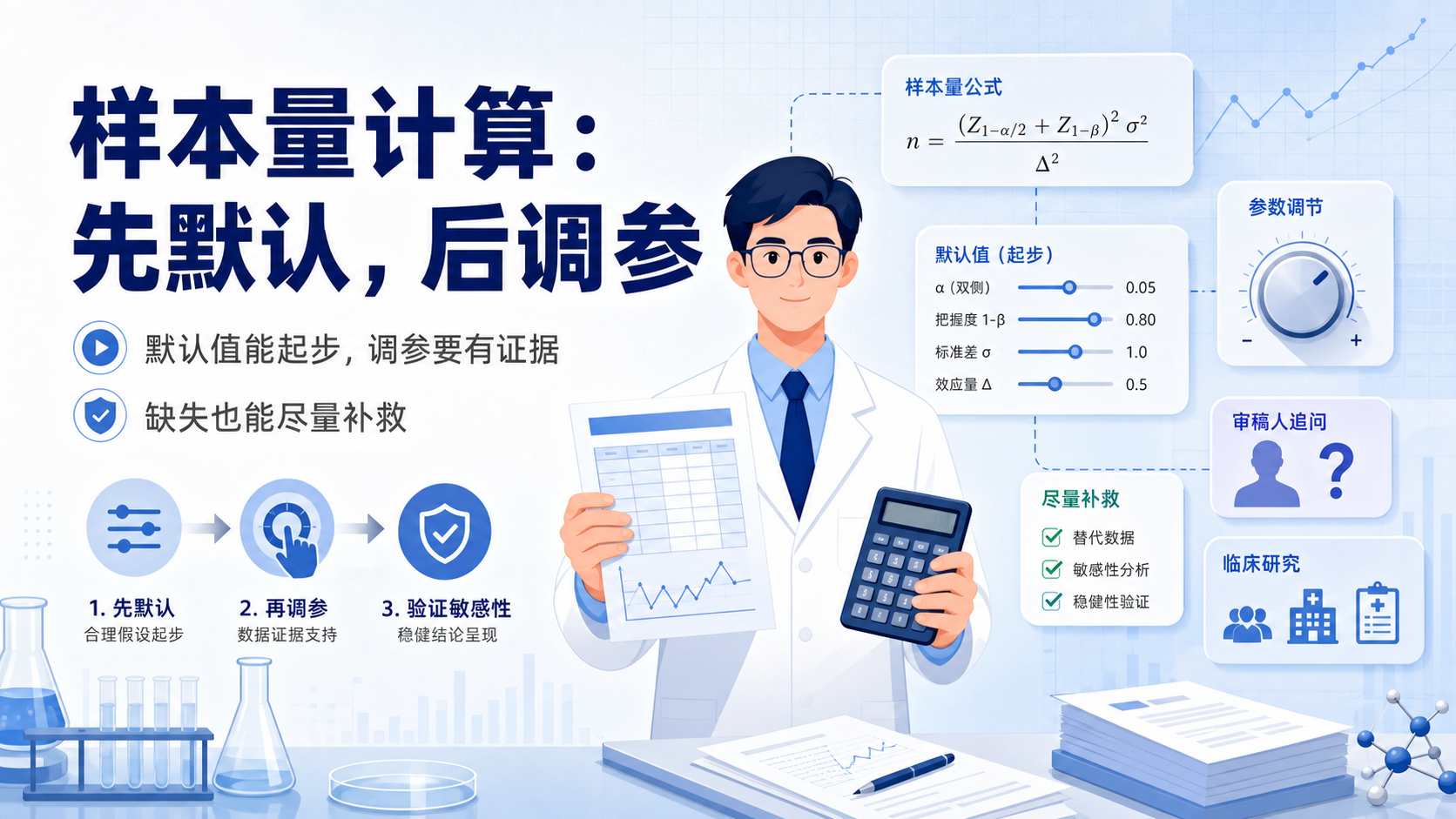医学论文样本量计算:默认还是调参?