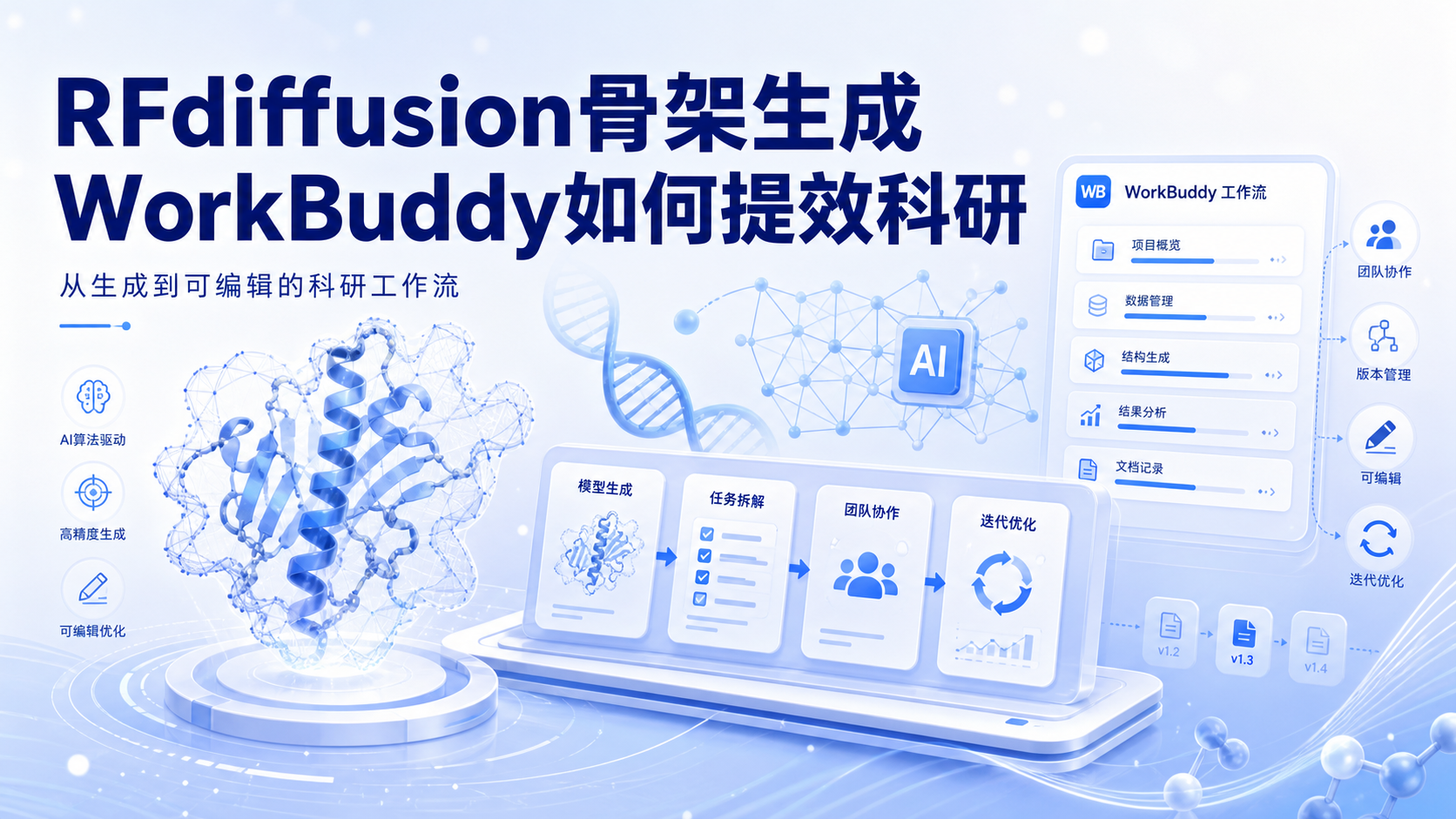 RFdiffusion骨架生成:WorkBuddy科研提效指南
