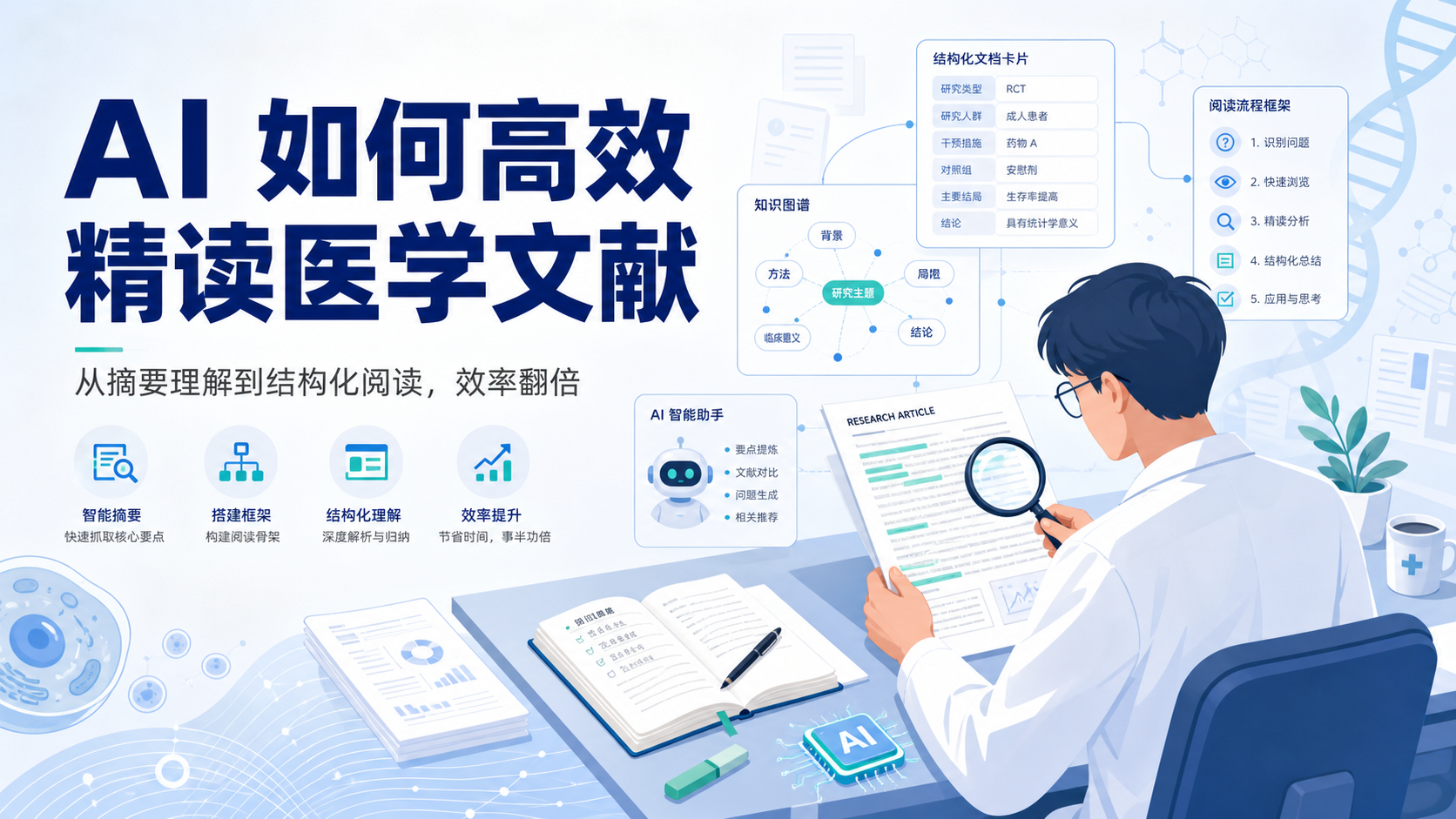 文献阅读效率翻倍:AI框架搭建与专业精读法