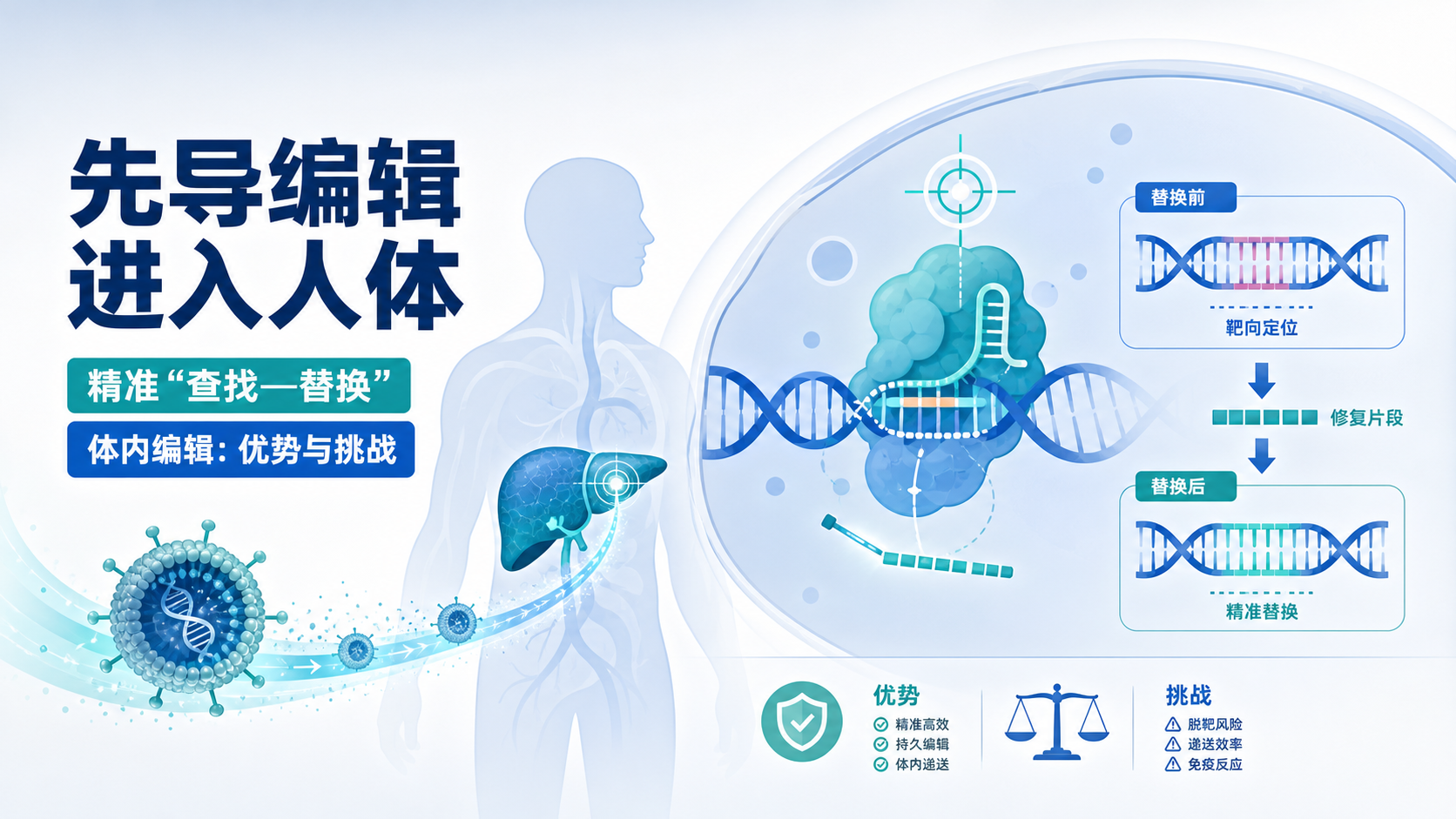 先导编辑首次在人体内直接"改写"DNA 治疗威尔逊病
